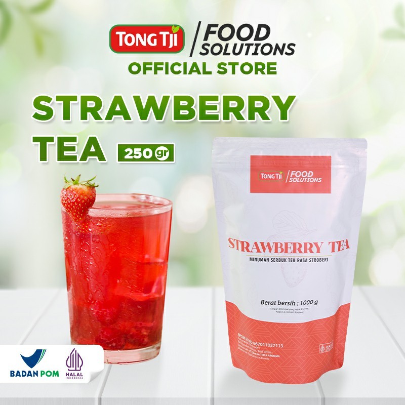 

Tong Tji Food Solutions Strawberry Tea 250g (Minuman Serbuk untuk Usaha Minuman)
