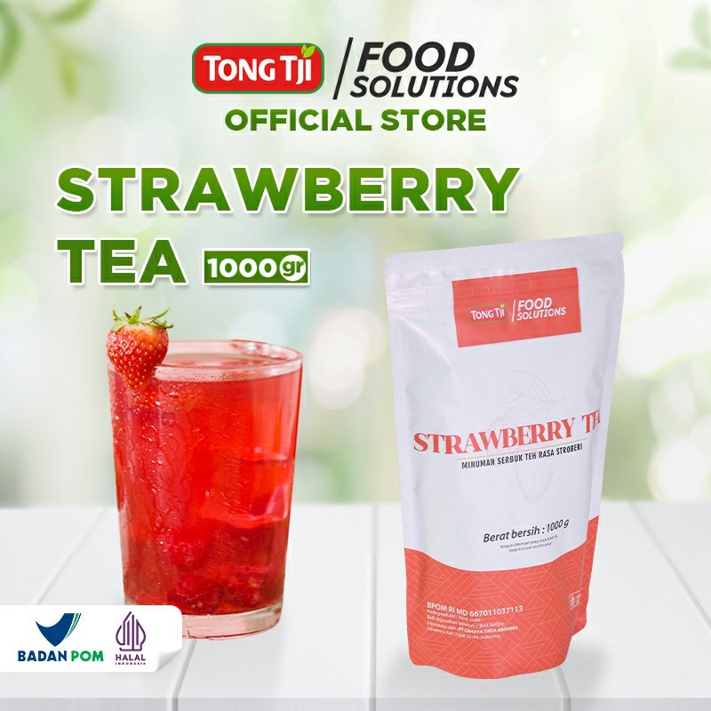 

Tong Tji Food Solutions Strawberry Tea 1000g (Minuman Serbuk untuk Usaha Minuman)