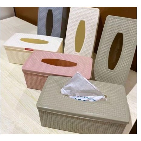 Tempat Tisu Rotan Kotak Panjang Paseo