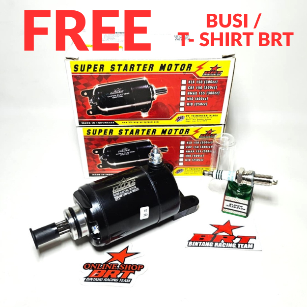DINAMO STARTER BRT TIGER GL PRO GL MAX MEGAPRO  CB 100 Starter Electric Dinamo BORE UP BRT 400CC
