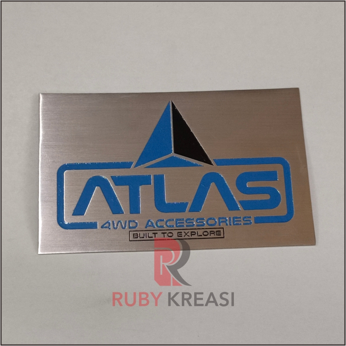 

custom plat nama logo stainless