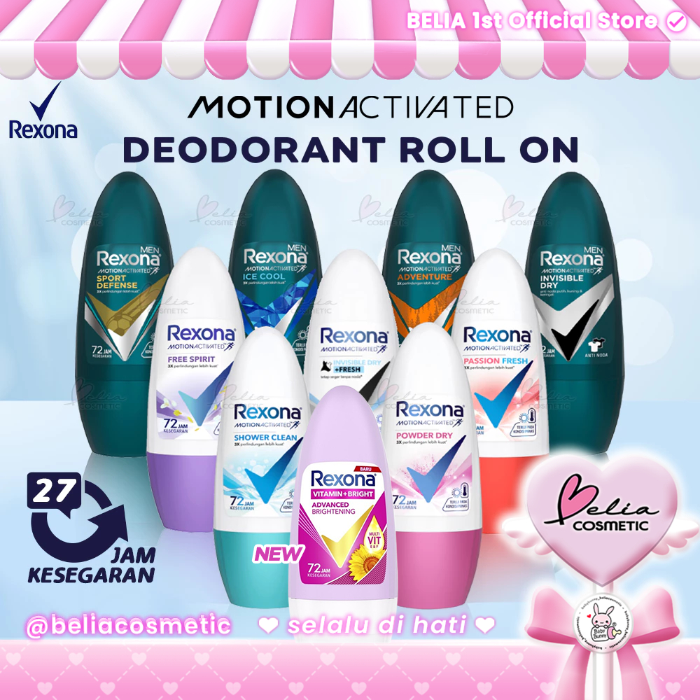 ❤ BELIA ❤ REXONA Deodorant Roll On Penghilang Bau Badan | Women | Men | UNILEVER