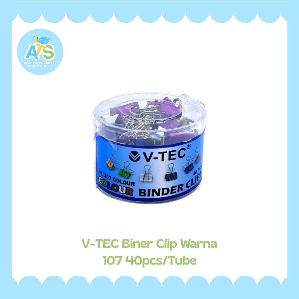 

v-tec binner clip warna 107 40pcs/ tube