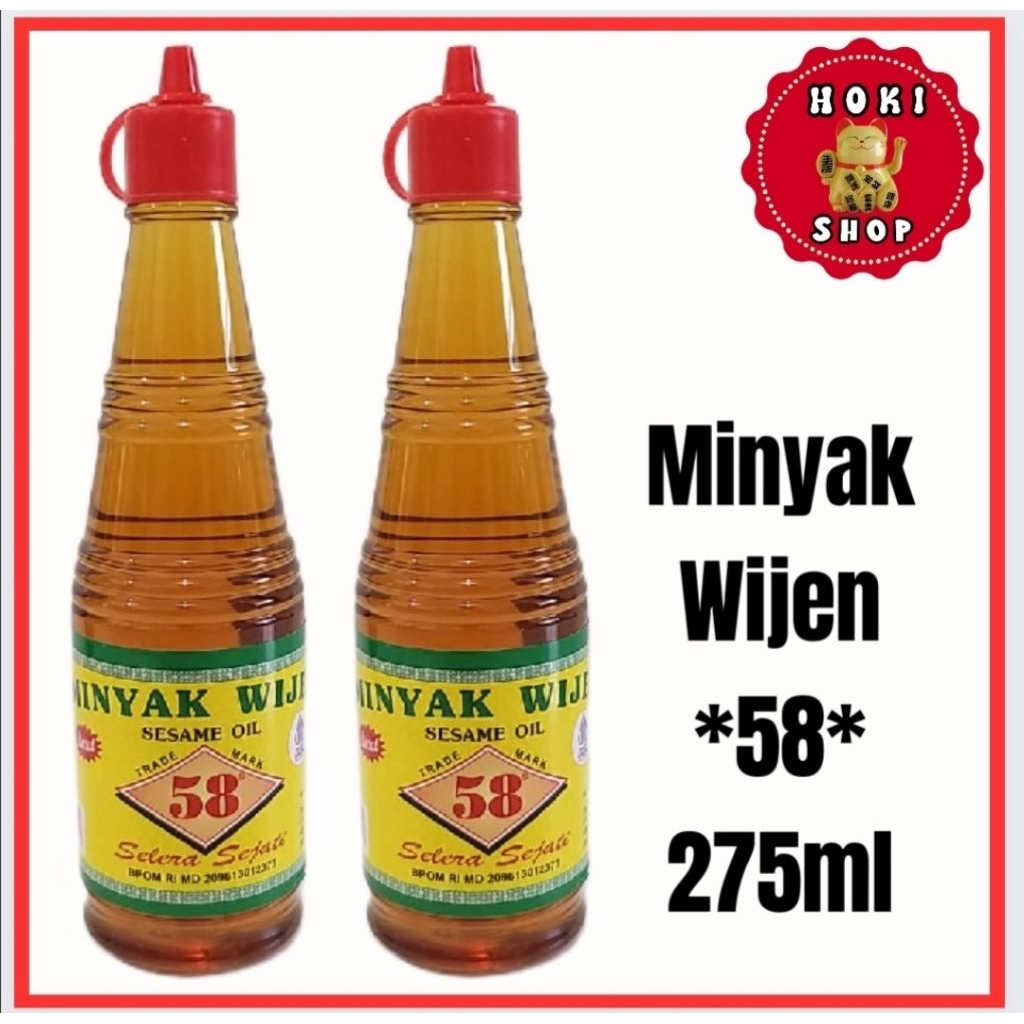 

Minyak Wijen 58 275ml / Minyak Wijen Cap 58 / Minyak Wijen 275ml / Sesame Oil