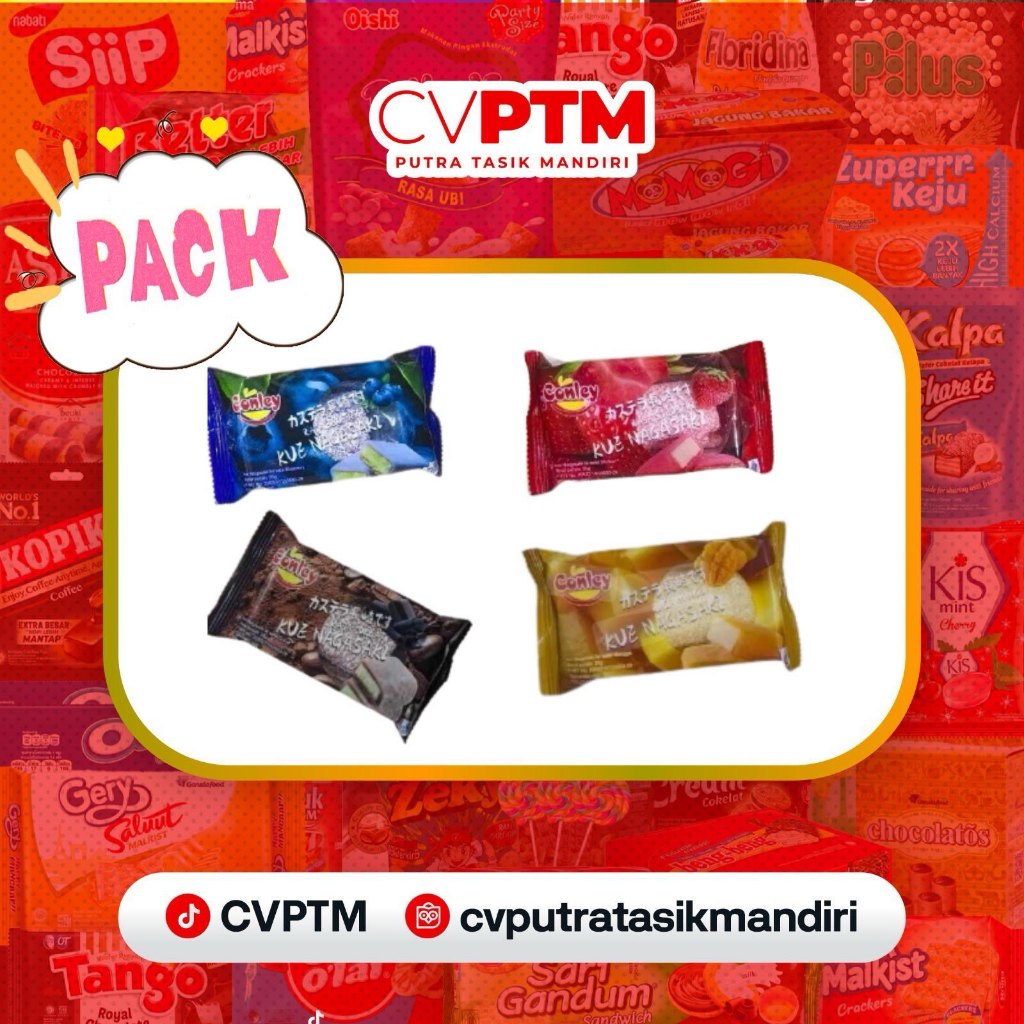 

Mochi Conley Kue Nagasaki 35gr Selai Buah rasa MIX/CAMPUR (15Pcs)