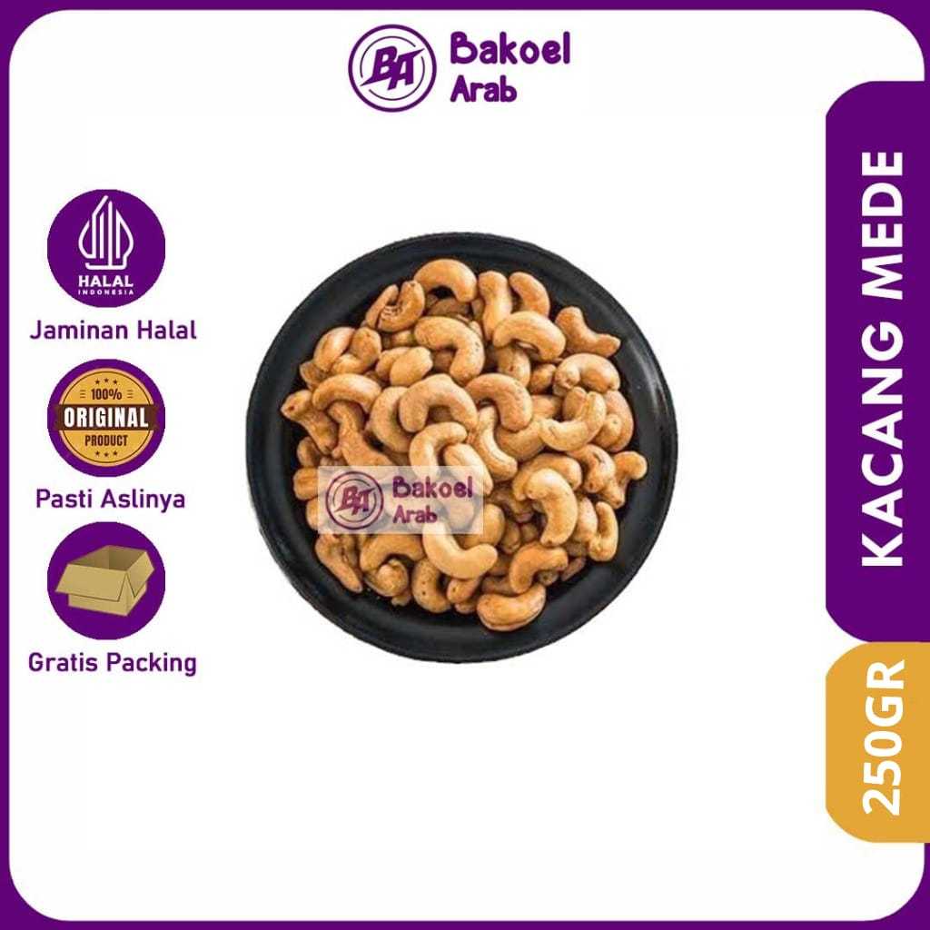 

Kacang Mede 250GR Original Halal Mede Mete Matang Berkualitas Premium Bergizi Cemilan Sehat