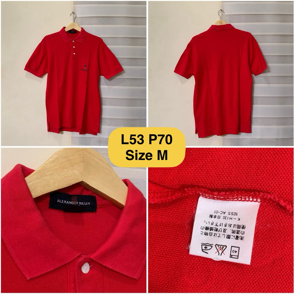 Poloshirt Alexander Julian Merah Original