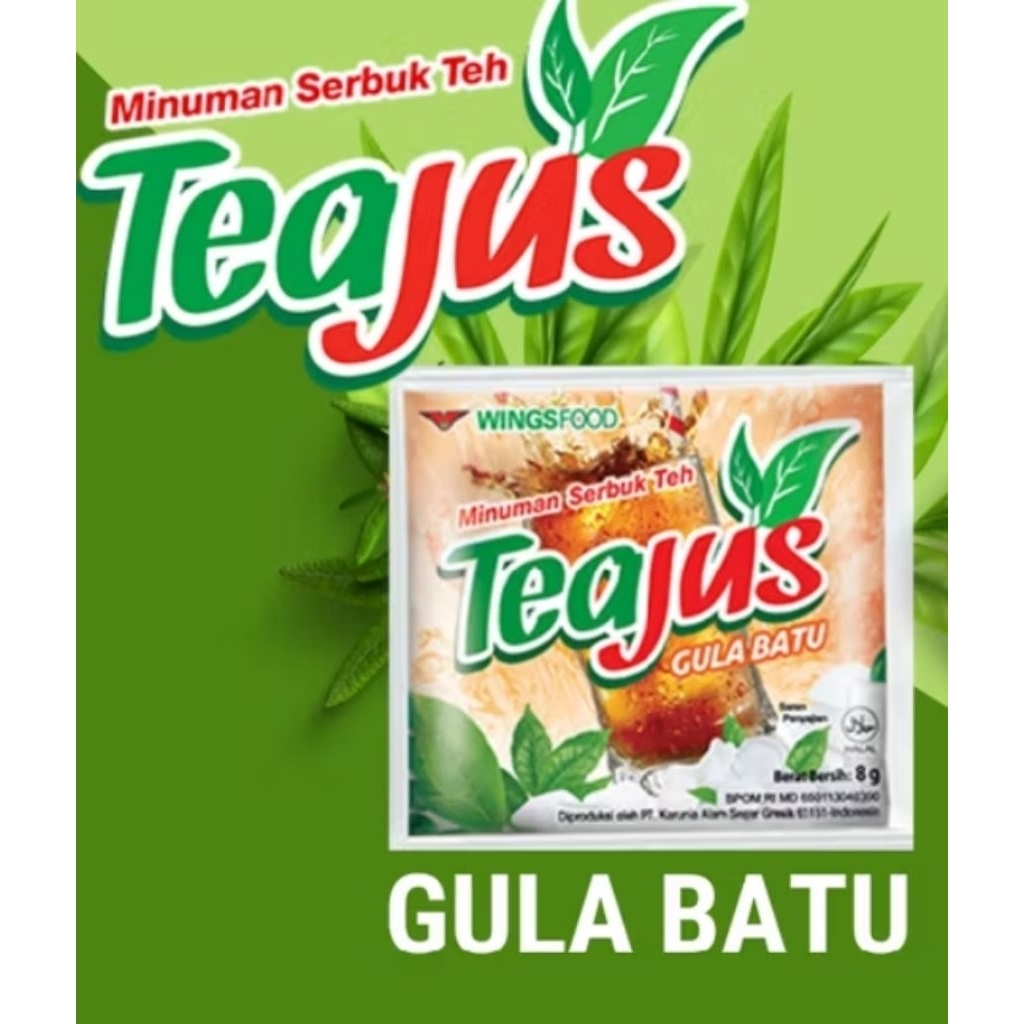 

TEAJUS RASA GULA BATU 1PACK ISI 60 SACHET
