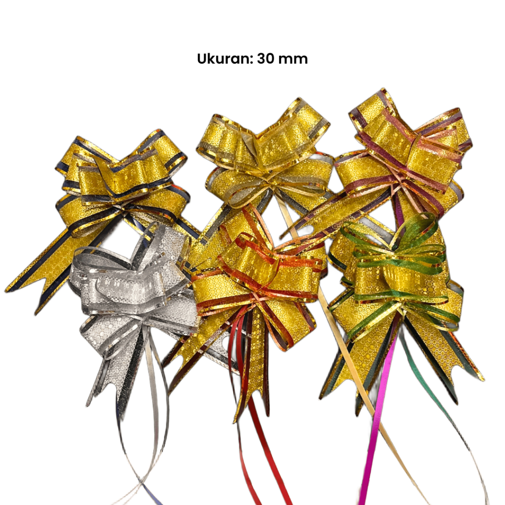 

Pita Tarik Tengah Emas 30mm Isi 10 Pcs Hias Kado Souvenir Bunga Parcel Hantaran Dekorasi Acara