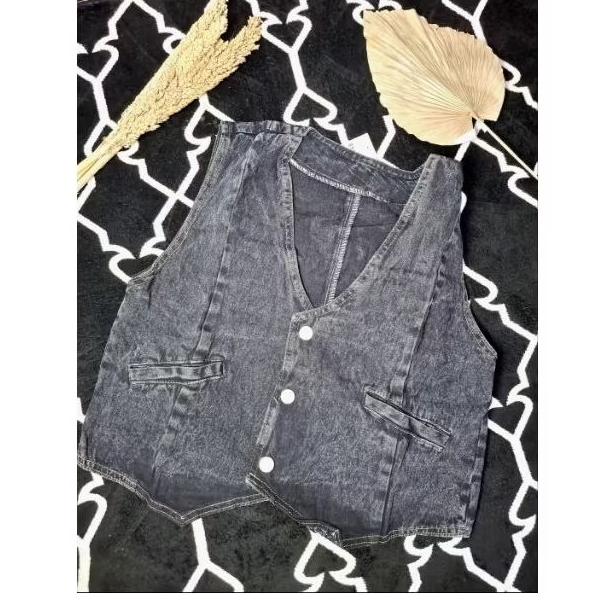 Vest Wanita Rompi Jeans