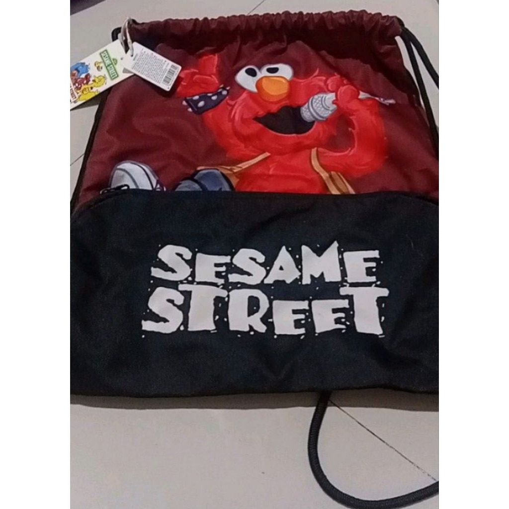 tas serut miniso sesame street BARU