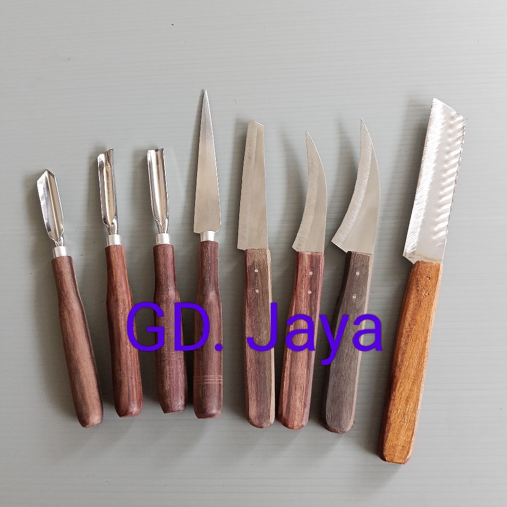 Pisau Garnish isi 8/ Pisau Carving/ Pisau tumpeng