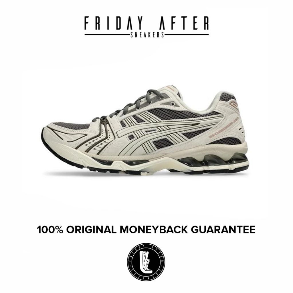 Sepatu Sneakers Pria Asics Gel Kayano 14 Truffle Grey Original Resmi