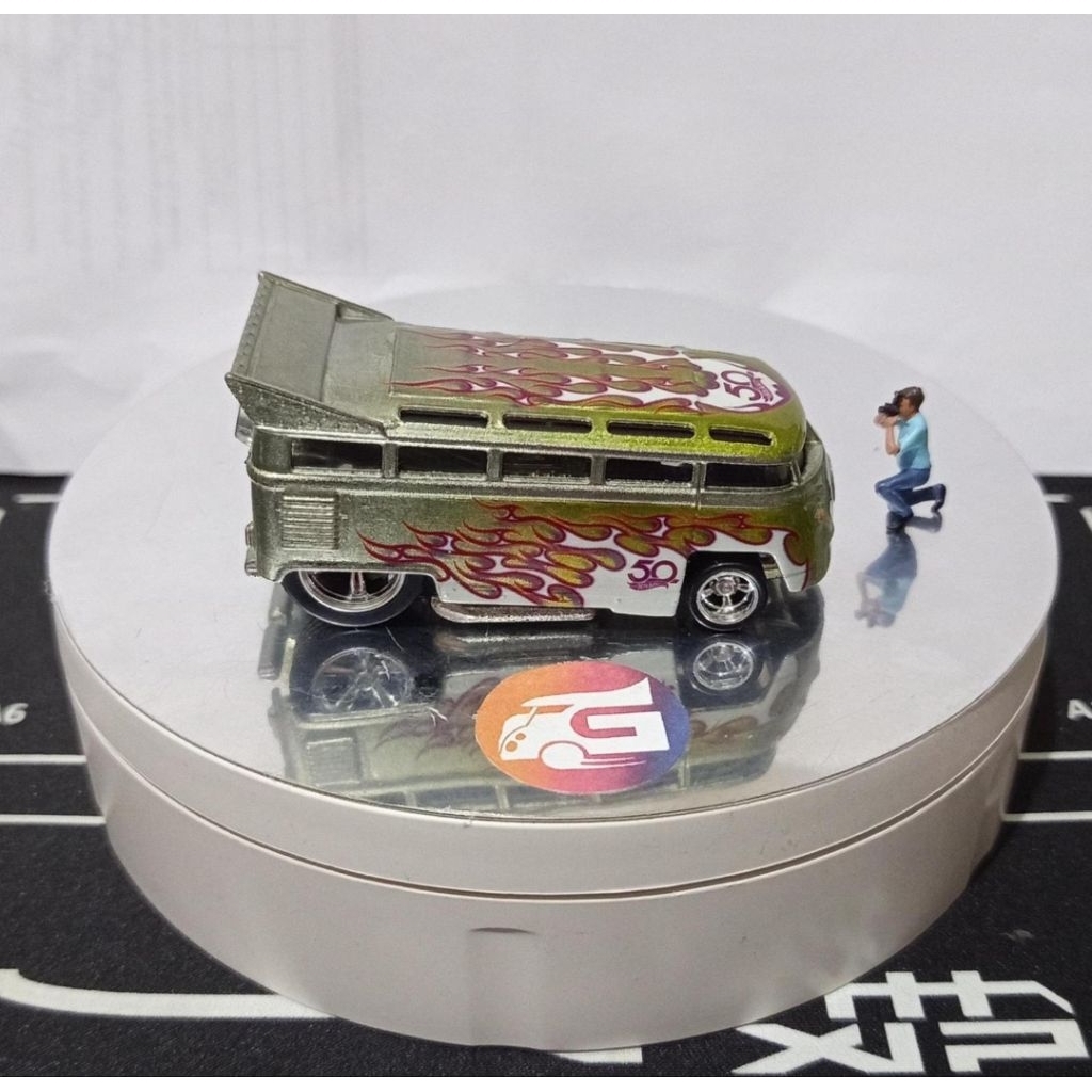 Hot wheels premium vw drag bus loose from 50th anniversary
