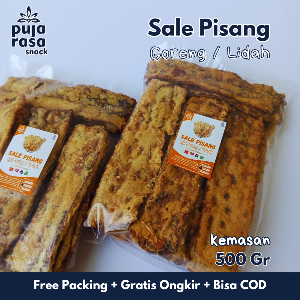 

SALE PISANG PRESS LIDAH PANJANG GORENG MANIS ASLI 500 GRAM