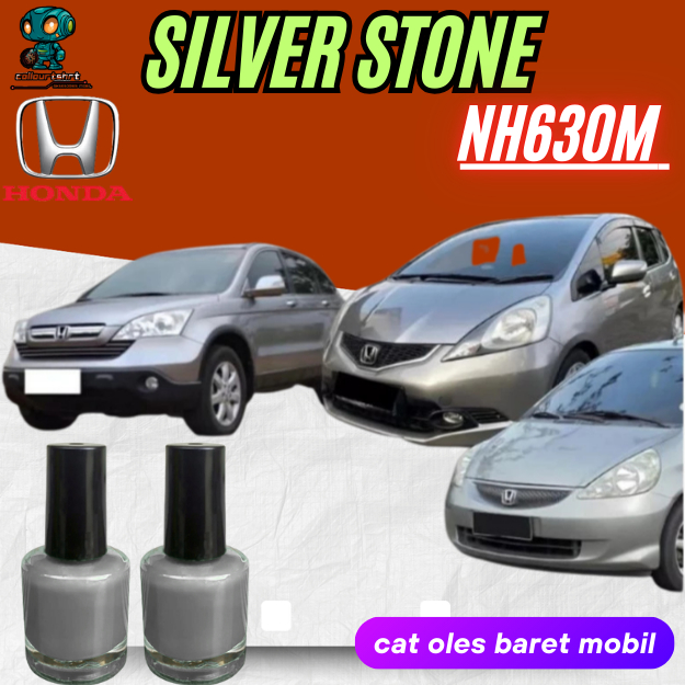 Cat Oles Baret Mobil Silver Stone Cat Abu Abu Muda Honda Jazz/Crv/City