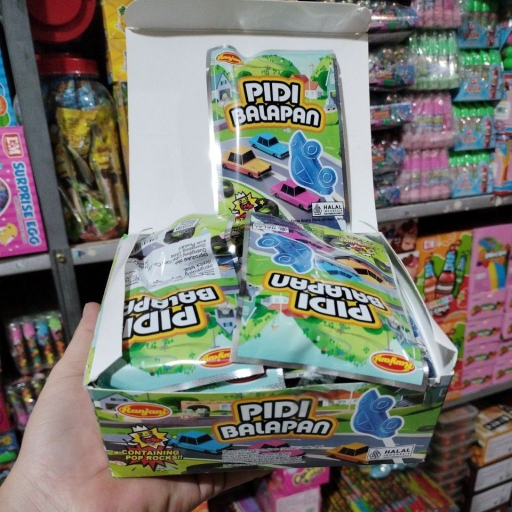

Pidi Candy Bentuk Mobil Lolipop Serbuk Popping 30 pcs