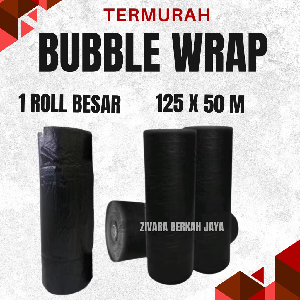 

BUBBLE WRAP ROLL 125 CM X 50METER 2KG HITAM/ PUTIH