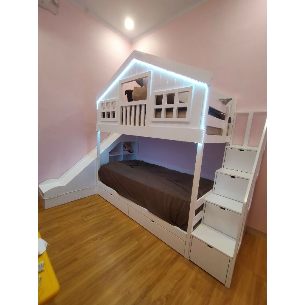tempat tidur anak tingkat keren 100x200x250