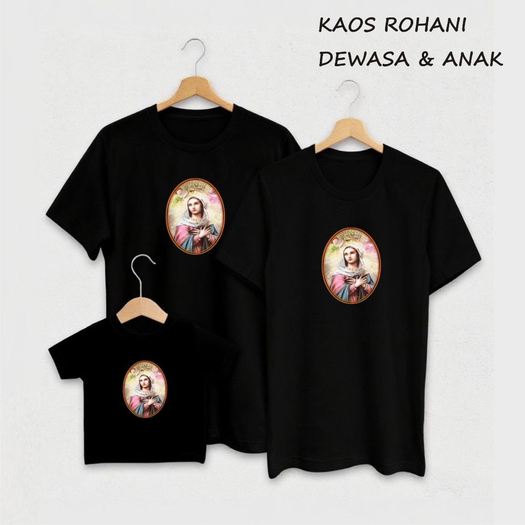 BUNDA MARIA BAJU KAOS ROHANI KRISTEN KATOLIK KAOS KELUARGA ROHANI FAITH
