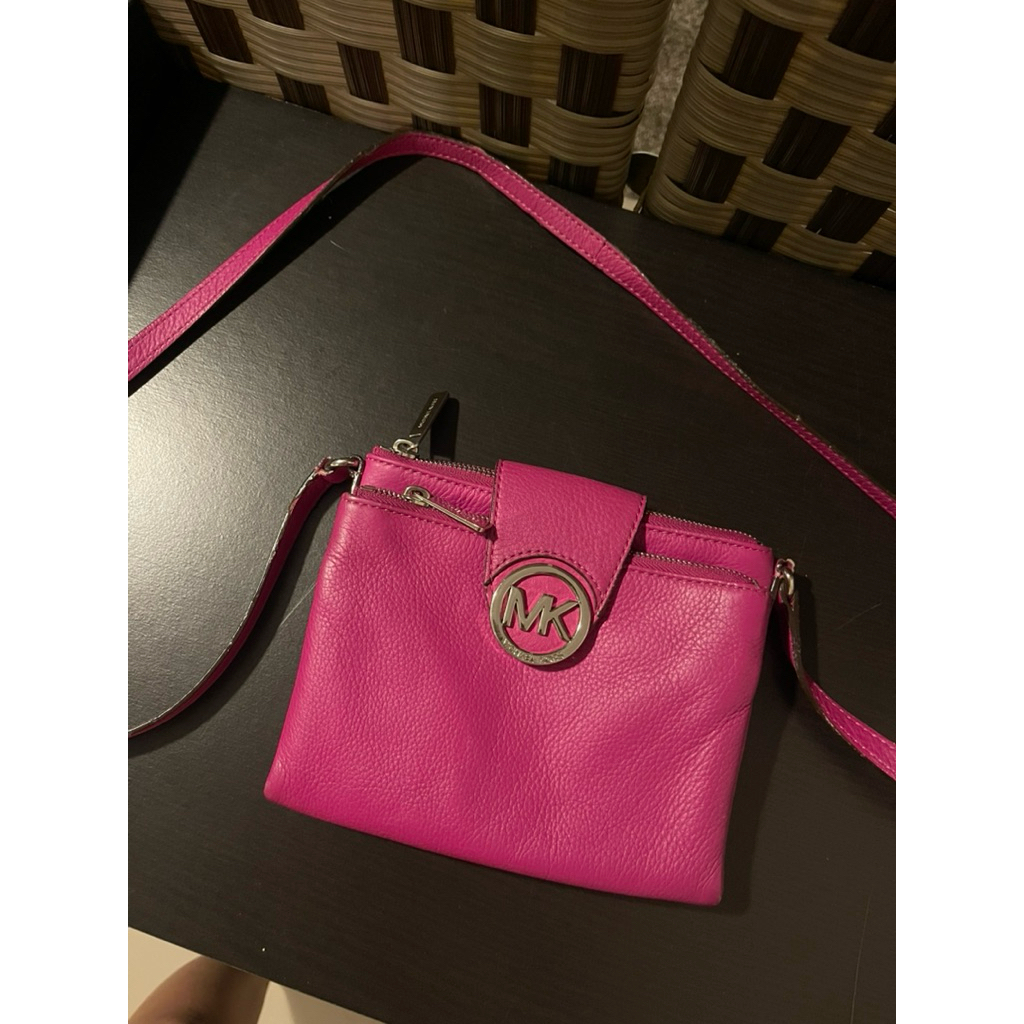 MK Sling Bag Pink Preloved Original