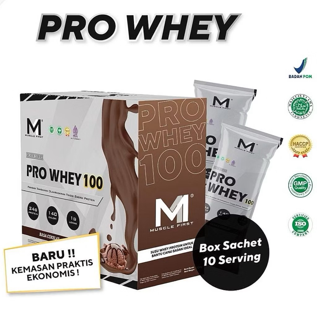 MUSCLE FIRST Pro Whey 100 Boxes - Whey Protein Fitness Supplement