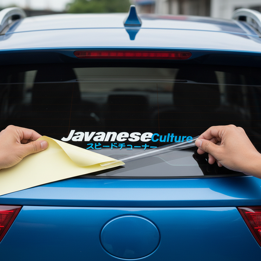 Stiker Aksesories Kaca Mobil Javanese Culture