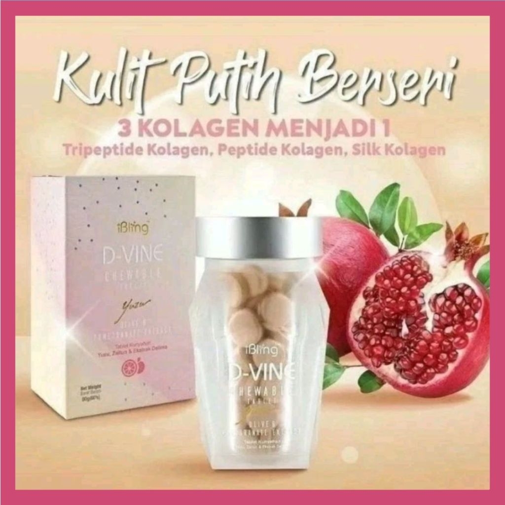 Dvine Collagen Original 100% Ori DVINE Suplemen Pemutih Kulit Ampuh