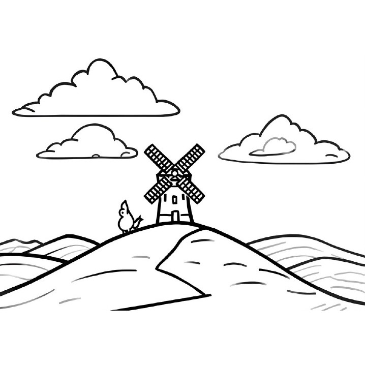 

worksheet anak coloring book buku mewarnai anak tema pemandangan 30 lembar