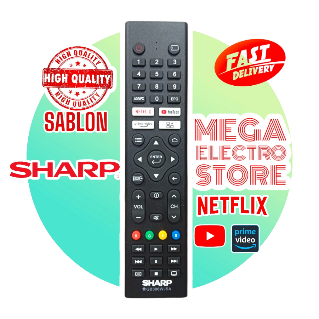 REMOTE / REMOT  TV SHARP SMART / ANDROID GB396WJSA