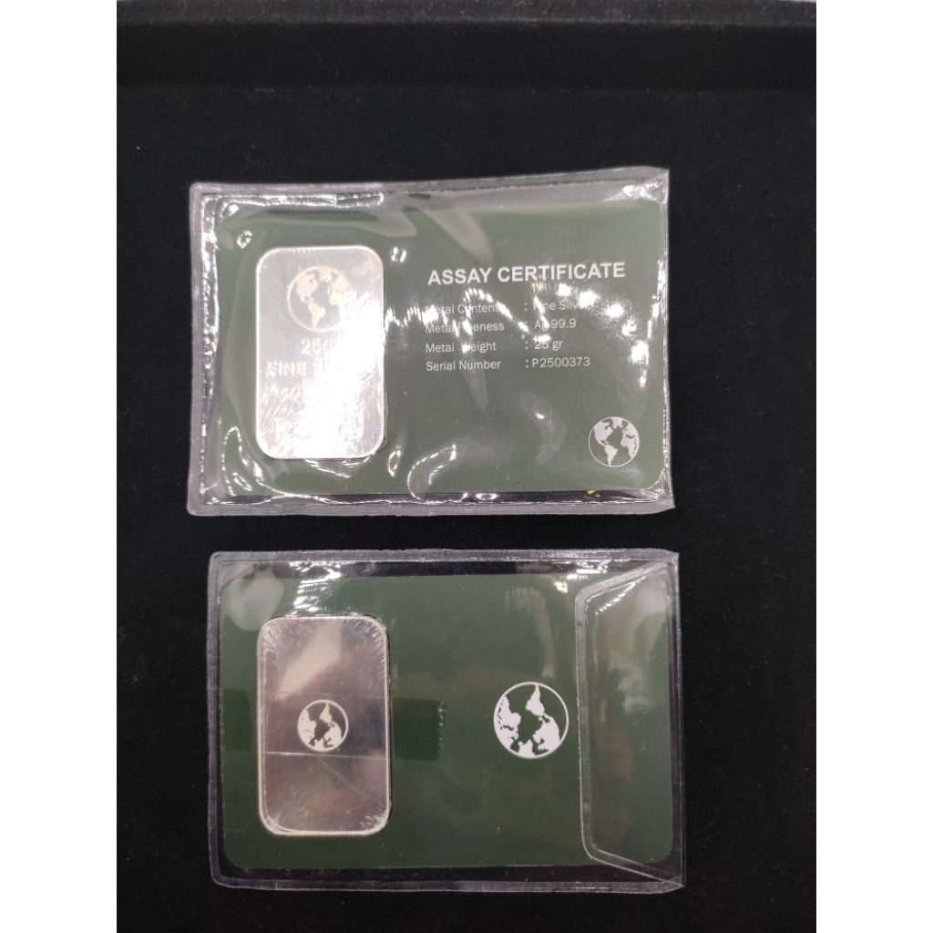 Perak Batangan Murni 99,99% Fine silver Murni / Logam mulia perak bersertifikat