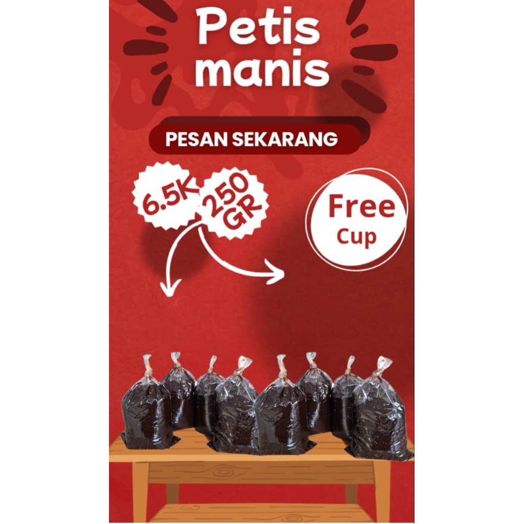 

petis manis (free cup) #250g#petis manis (free cup)