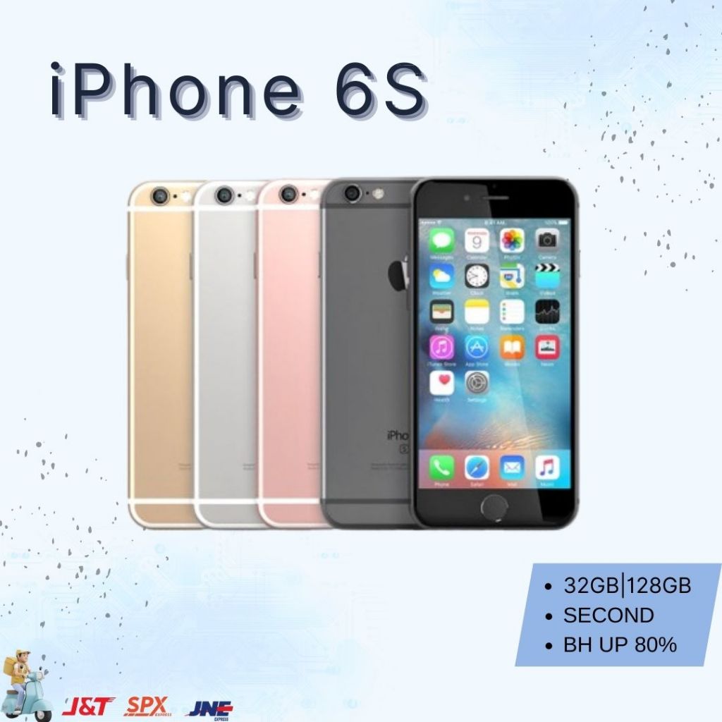 HP IPHONE  6S BARANG BEKAS PEMAKAIAN SECOND INTER WIFI ONLY || BERGRANSI RAM 2GB