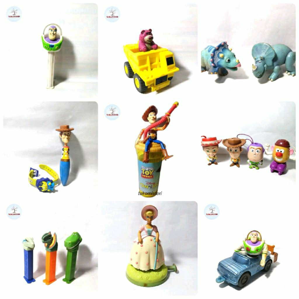 Celengan Mug Boneka Koboi Sheriff Woody Cowboy Astronot Buzz Lightyear Bo Peep Barbie Alien Lotso Hu