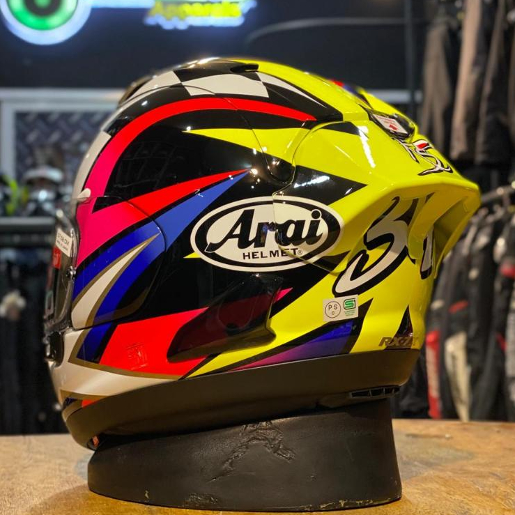 Arai Spoiler Racing Diffuser Extension RX7X Schwantz 30TH Kevin Schwantz spoiler arai motif Schwantz