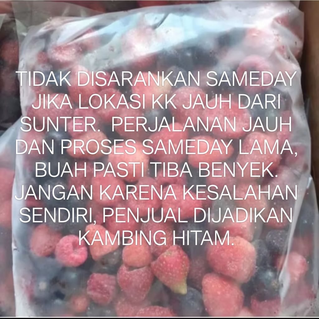 Frozen Fruit Mix Berry Strawberry Blueberry Raspberry Blackberry 1kg