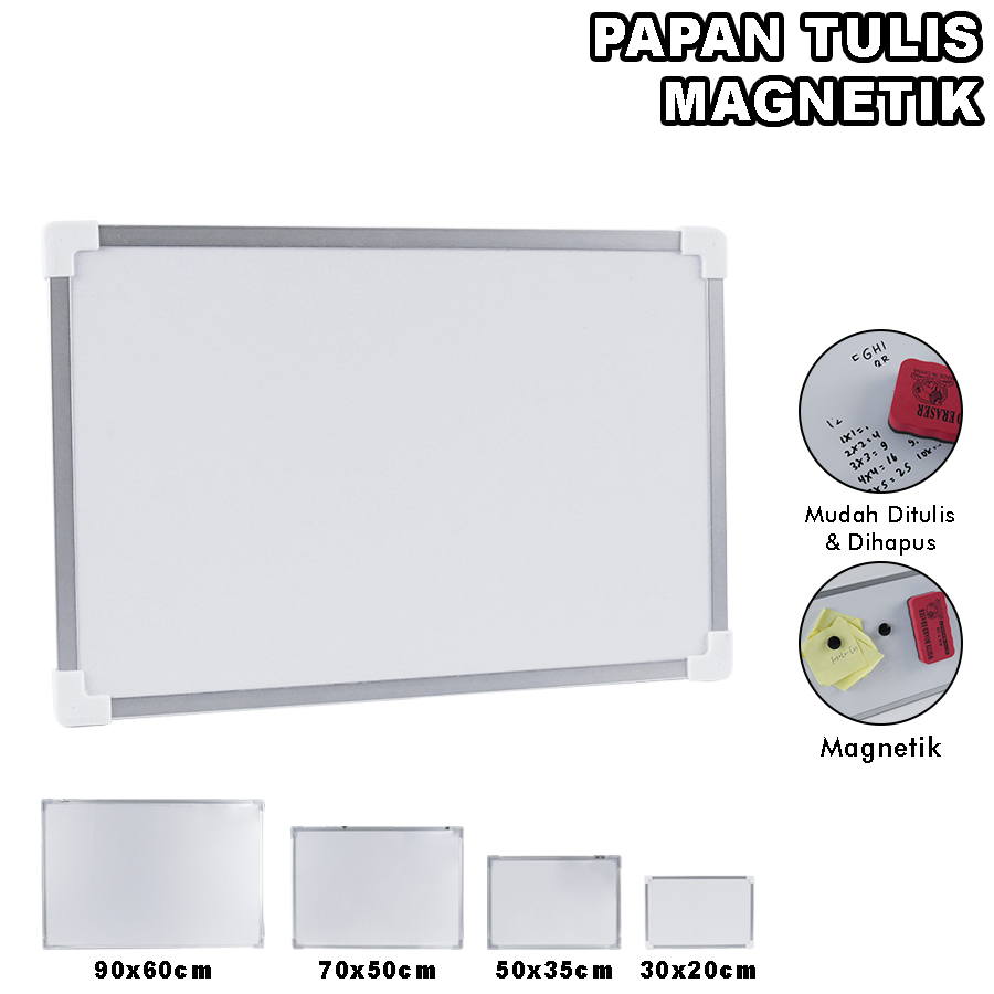 

Papan Tulis Putih Magnetik Whiteboard Magnetik Multifungsi Perlengkapan Kantor Dan Sekolah AP-1002