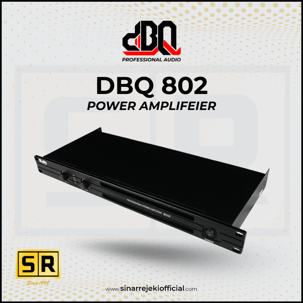 Power Amplifier DBQ 802 2 Channel Panel 1U Class / Kelas D