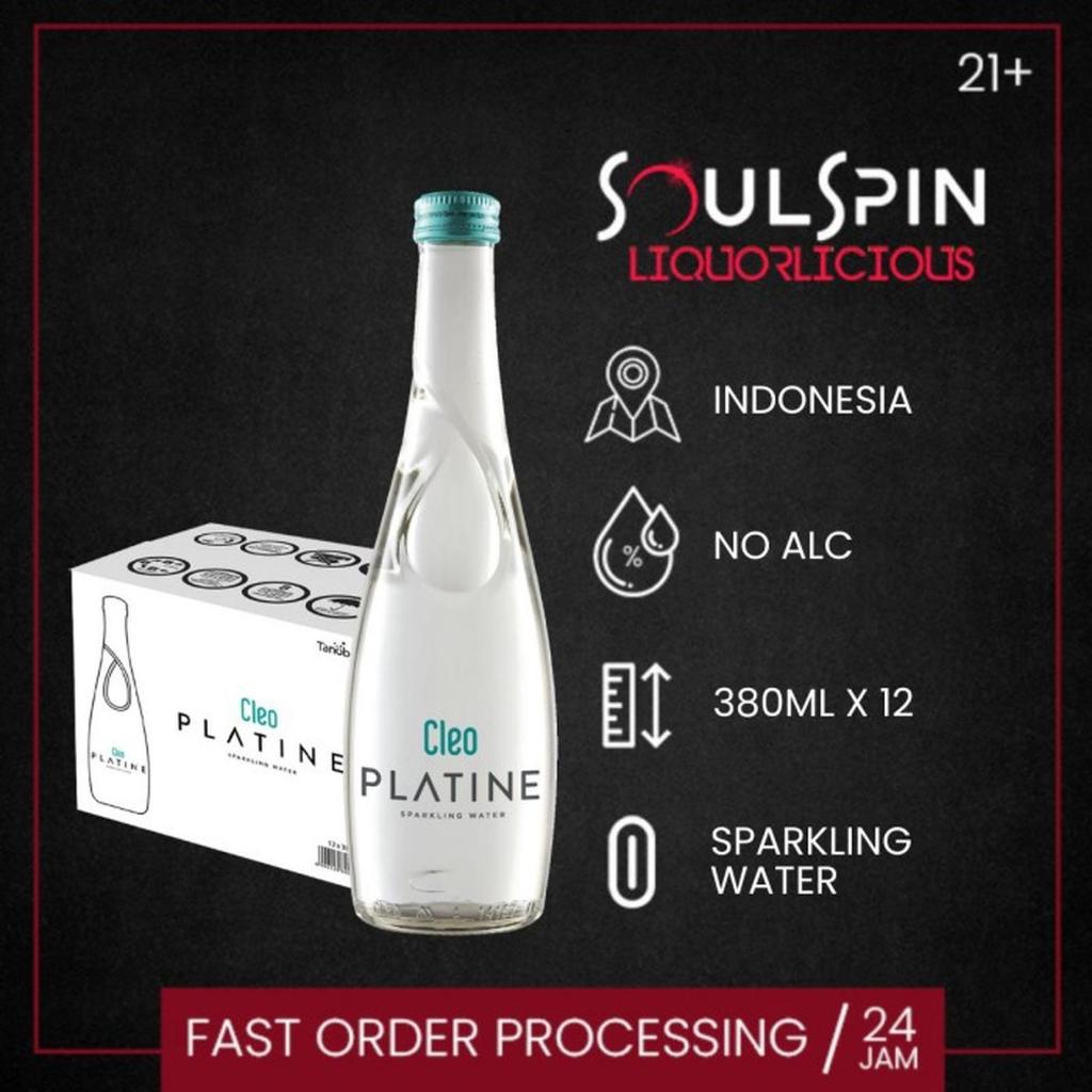 

Cleo Platine Sparkling Mineral Water 380ml [ dus isi 12 botol ]