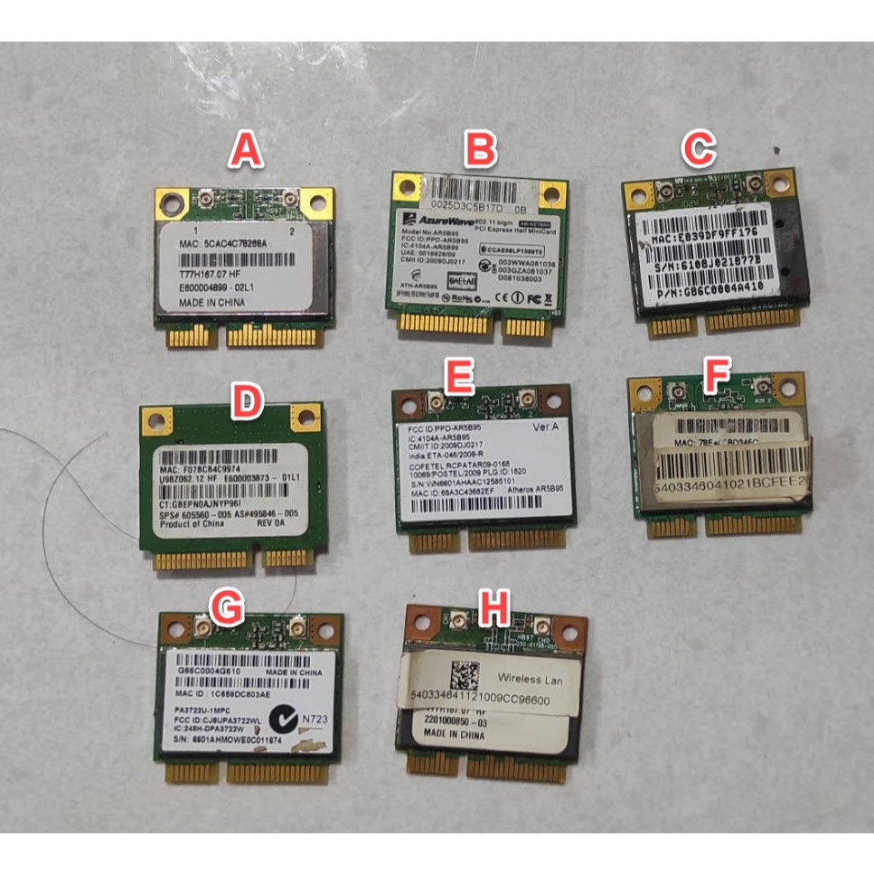 Wifi Wireless laptop Acer asus lenovo dell Qualcomm Atheros AR5B93 AR5B95 AR5B97