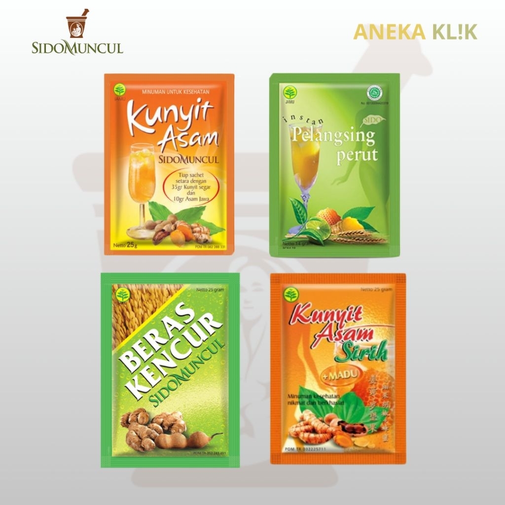 KUNYIT ASAM SIDO MUNCUL/KUNYIT ASAM SIRIH SIDO MUNCUL/BERAS KENCUR SIDO MUNCUL/PELANGSING PERUT SIDO