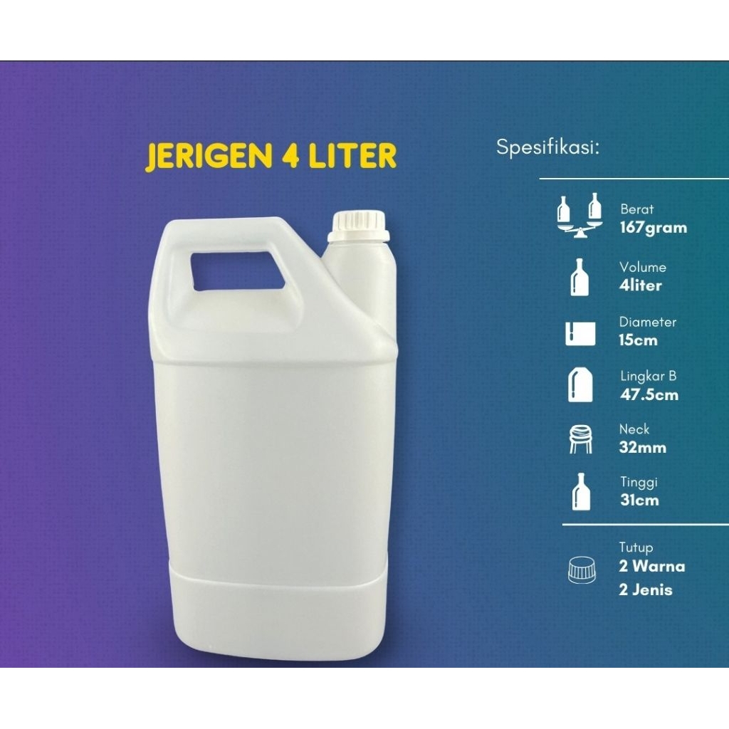 JERIGEN 4 LITER HDPE