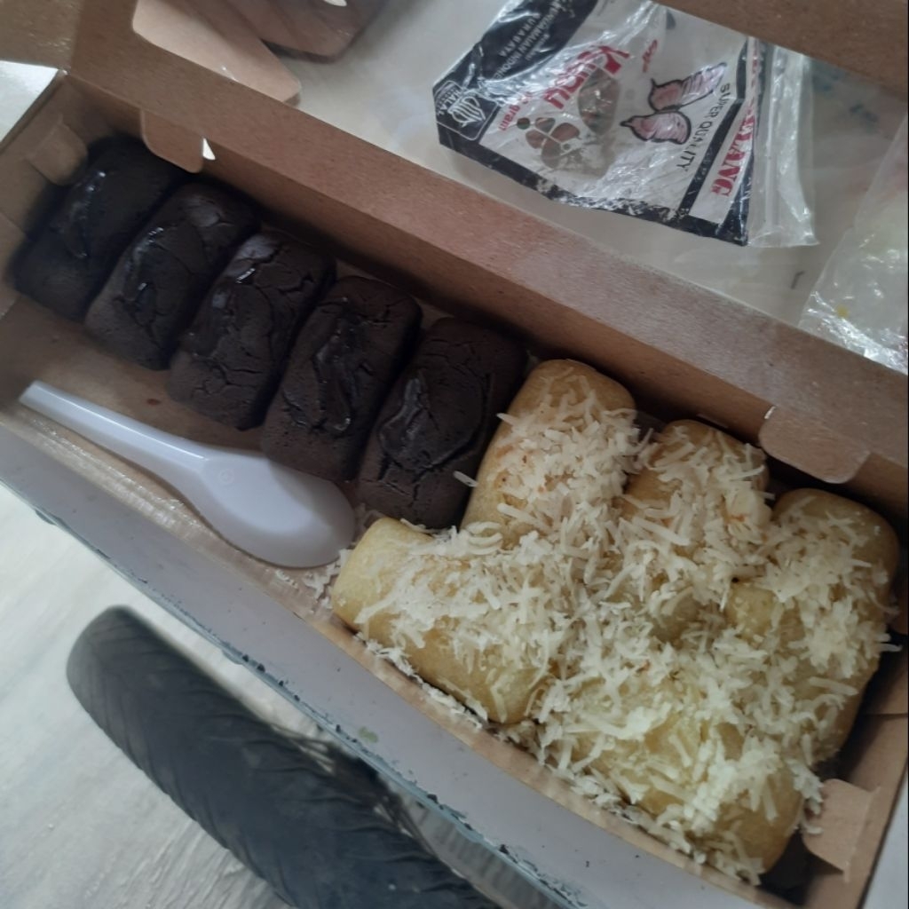 

kue Balok mix cokelat keju