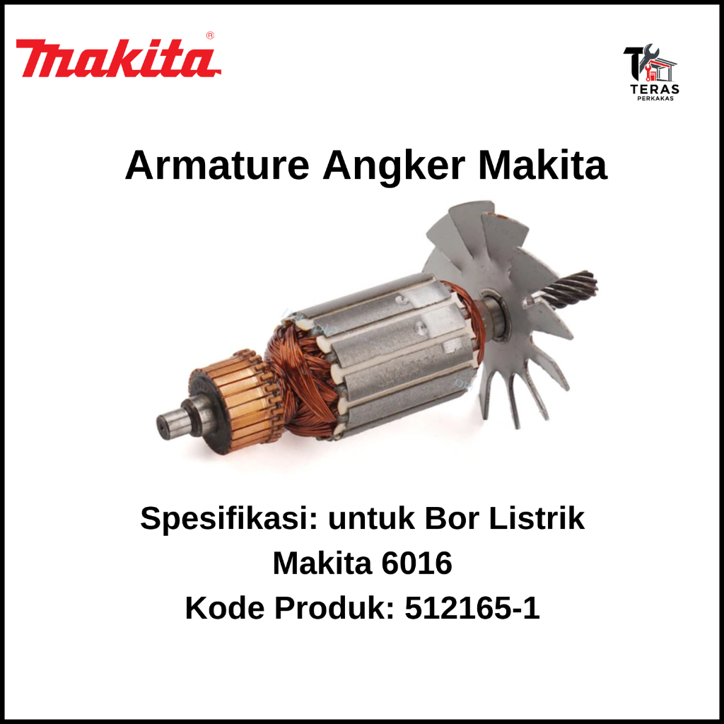 MAKITA Armature Angker untuk Bor Listrik Makita 6016