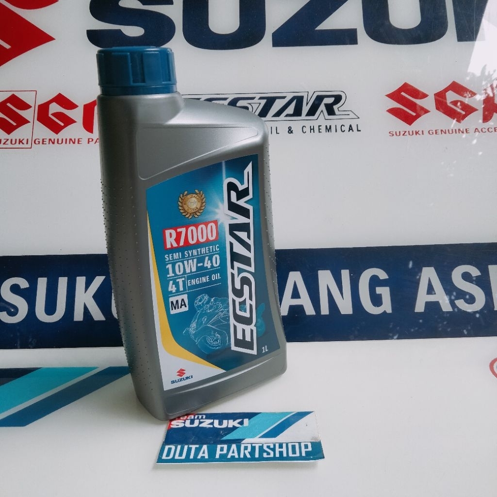 oli ecstar R7000 1 liter satria Fu karbu smash Shogun original Suzuki genuine oil ecstar