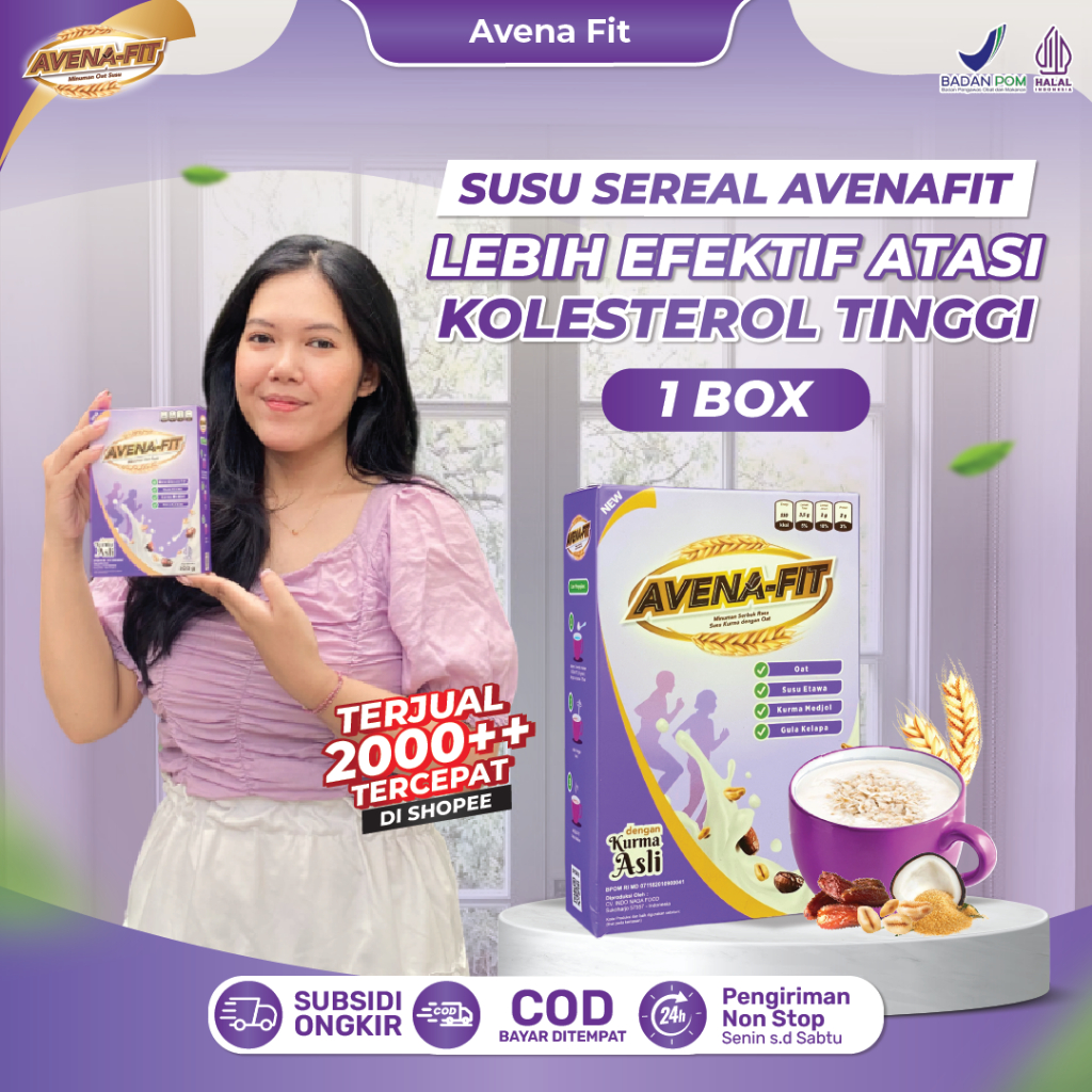

Avena Fit Sereal Sehat Obat Kolesterol – Pilihan Tepat untuk Diet dan Cegah Resiko Jantung & Stroke