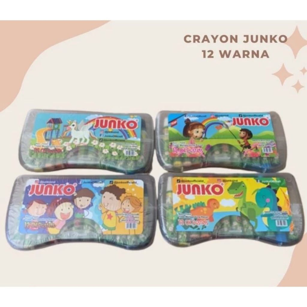 

Crayon 12 Warma Oil Pastel / Krayon Murah