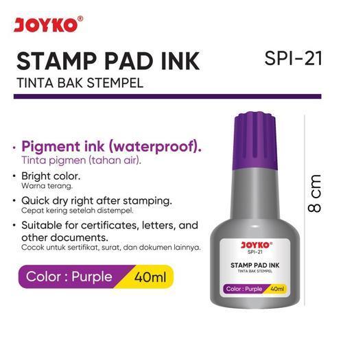 

Stamp Pad Ink Tinta Bak Stempel Refill Tinta Stempel Joyko - SPI-21 Ink (1 box 12 pcs)