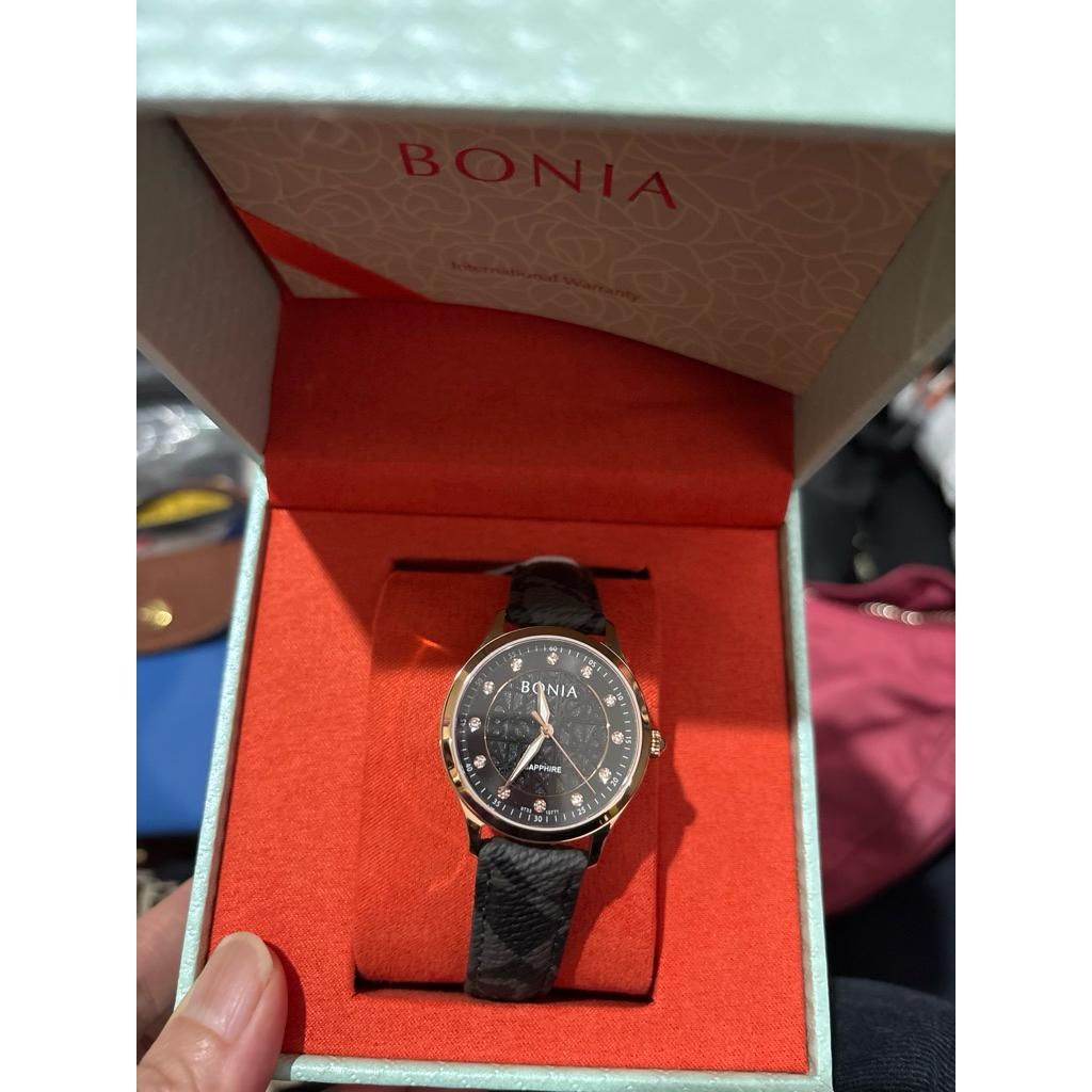 New Jam Bonbon tali kulit rose gold