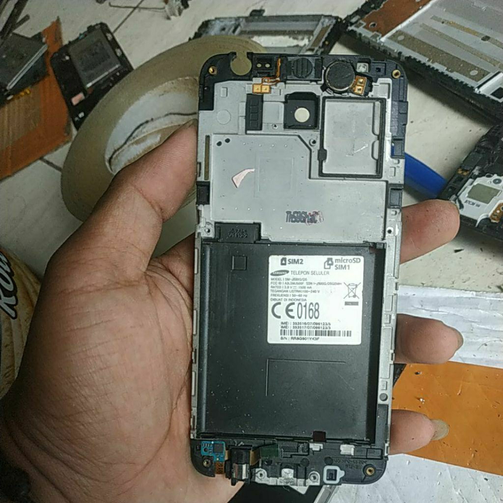 FRAME BEKAS SAMSUNG GALAXY J5 2015/J500G